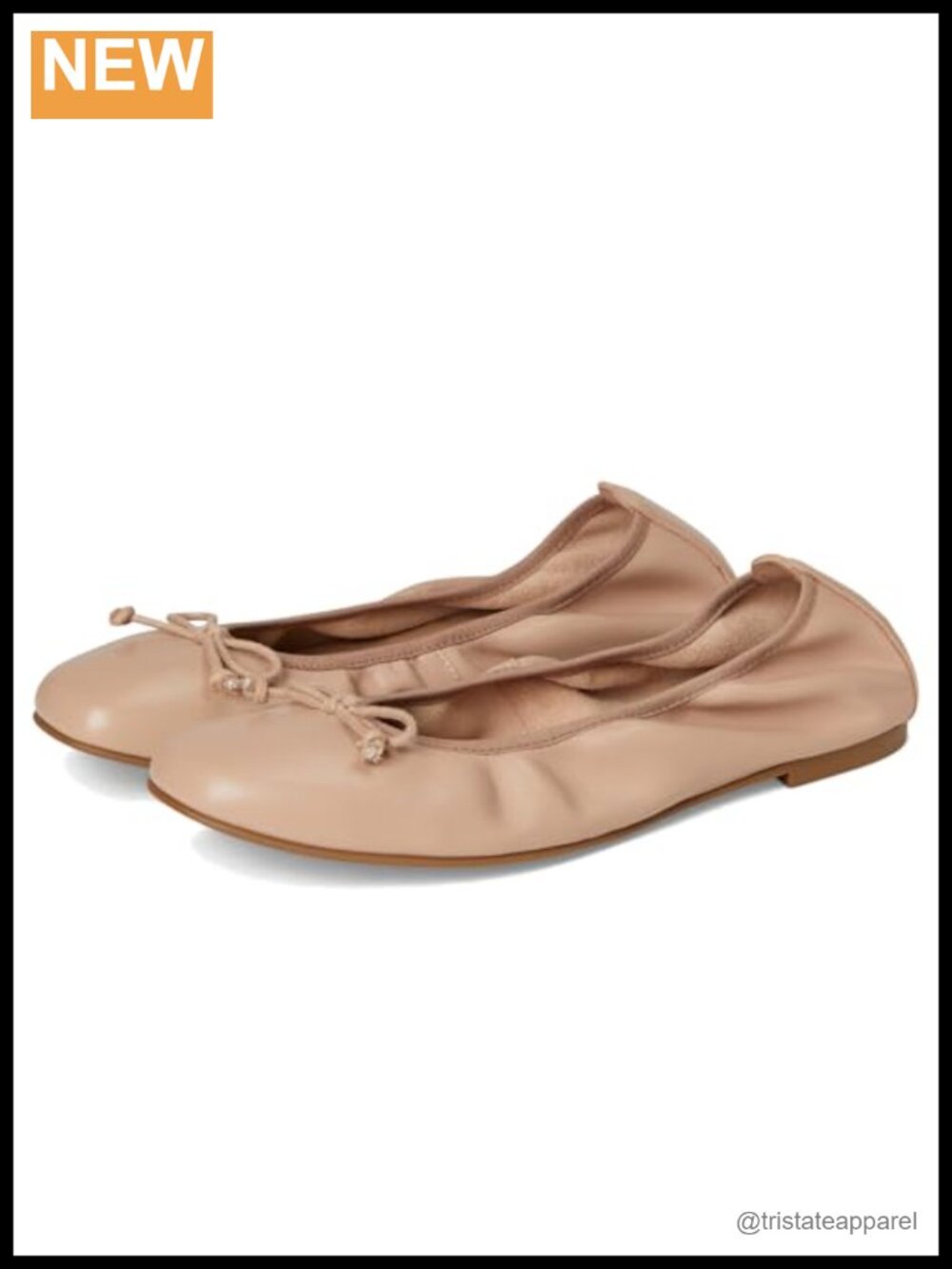 Ballet Pumps Leather Flats Pull-On Made in Spain